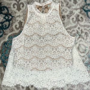 💎Elegant lace crop top with inlay💎